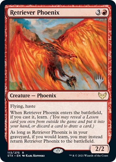 Retriever Phoenix (Promo Pack) [Strixhaven: School of Mages Promos] - Magic: The Gathering - Card Brawlers | Quebec | Canada |