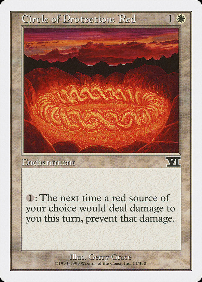 Circle of Protection: Red [Classic Sixth Edition] - Magic: The Gathering - Card Brawlers | Quebec | Canada |