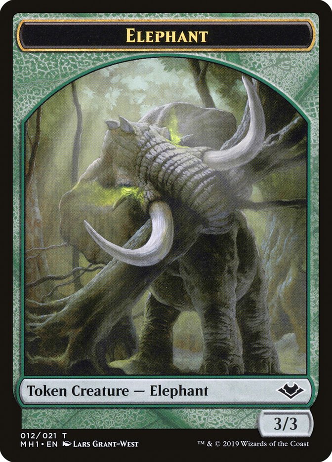Soldier (004) // Elephant (012) Double-Sided Token [Modern Horizons Tokens] - Magic: The Gathering - Card Brawlers | Quebec | Canada |