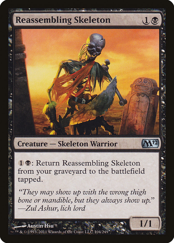 Reassembling Skeleton [Magic 2012] - Magic: The Gathering - Card Brawlers | Quebec | Canada |