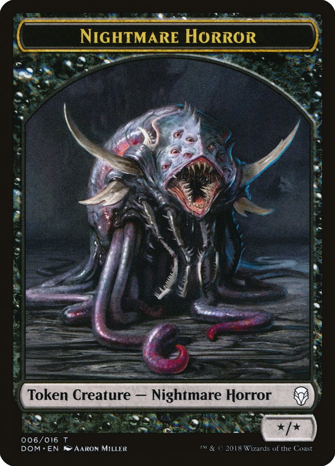 Nightmare Horror Token [Dominaria Tokens] - Magic: The Gathering - Card Brawlers | Quebec | Canada |