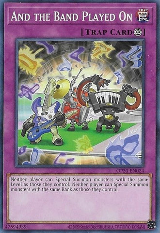 And the Band Played On [OP20-EN024] Common - Yu-Gi-Oh! - Card Brawlers | Quebec | Canada |