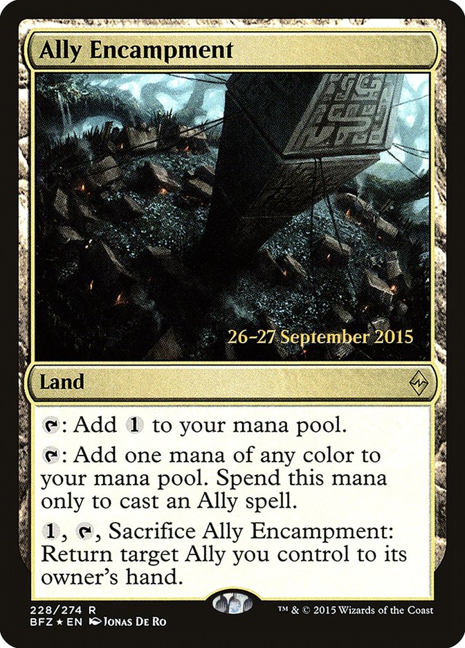 Ally Encampment [Battle for Zendikar Prerelease Promos] - Magic: The Gathering - Card Brawlers | Quebec | Canada |