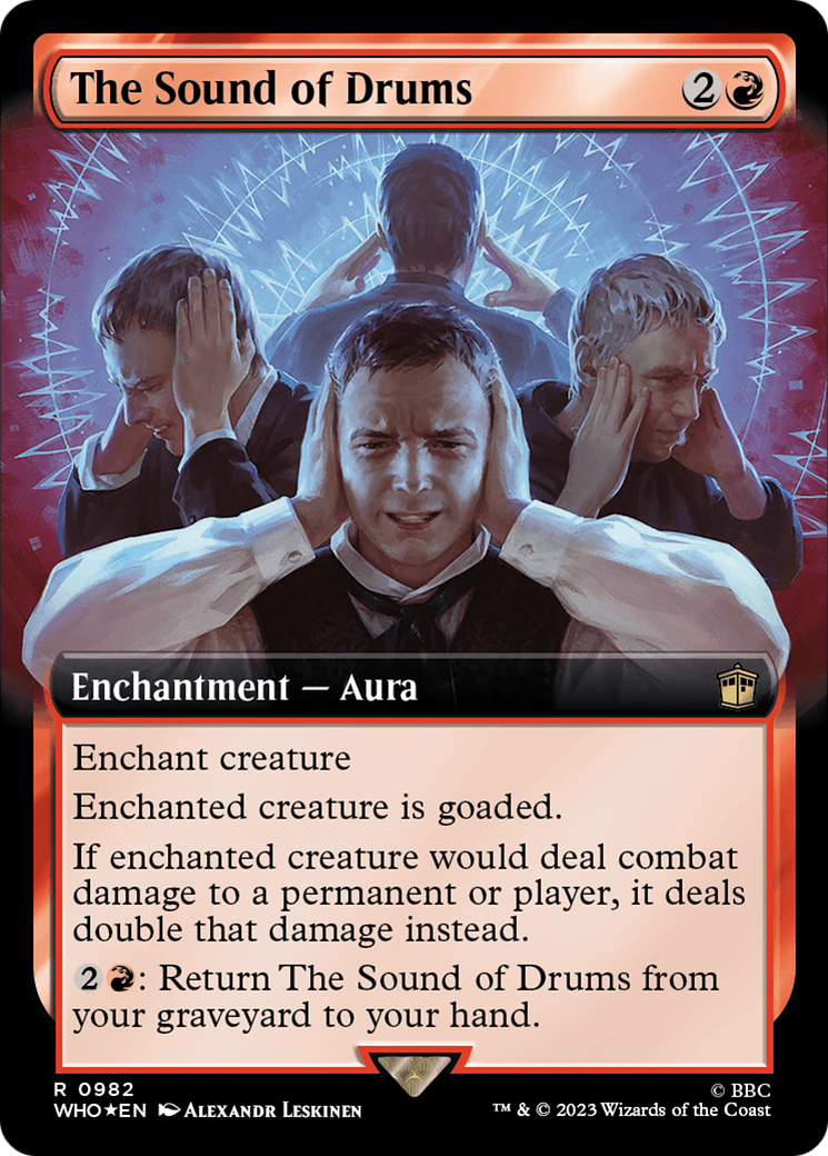 The Sound of Drums (Extended Art) (Surge Foil) [Doctor Who] - Magic: The Gathering - Card Brawlers | Quebec | Canada |