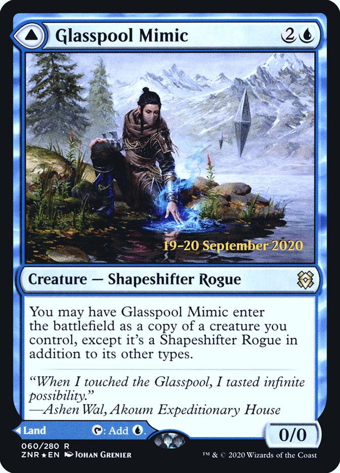 Glasspool Mimic // Glasspool Shore [Zendikar Rising Prerelease Promos] - Magic: The Gathering - Card Brawlers | Quebec | Canada |