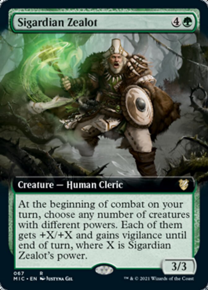 Sigardian Zealot (Extended Art) [Innistrad: Midnight Hunt Commander] - Magic: The Gathering - Card Brawlers | Quebec | Canada |