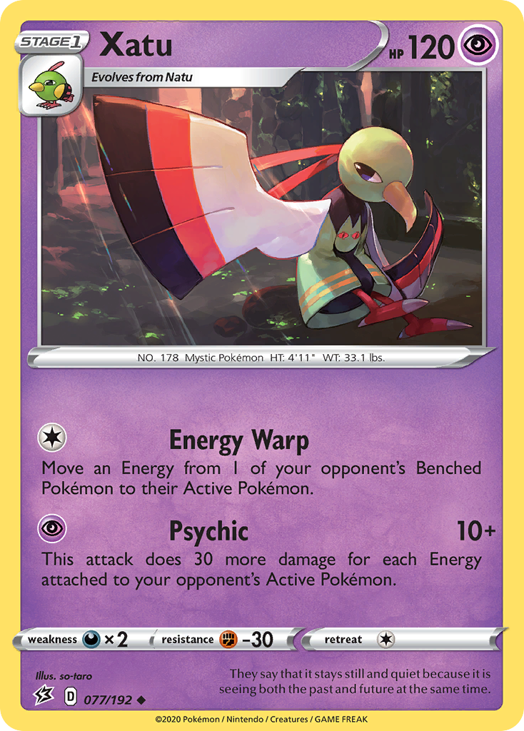 Xatu (077/192) [Sword & Shield: Rebel Clash] - Pokémon - Card Brawlers | Quebec | Canada |