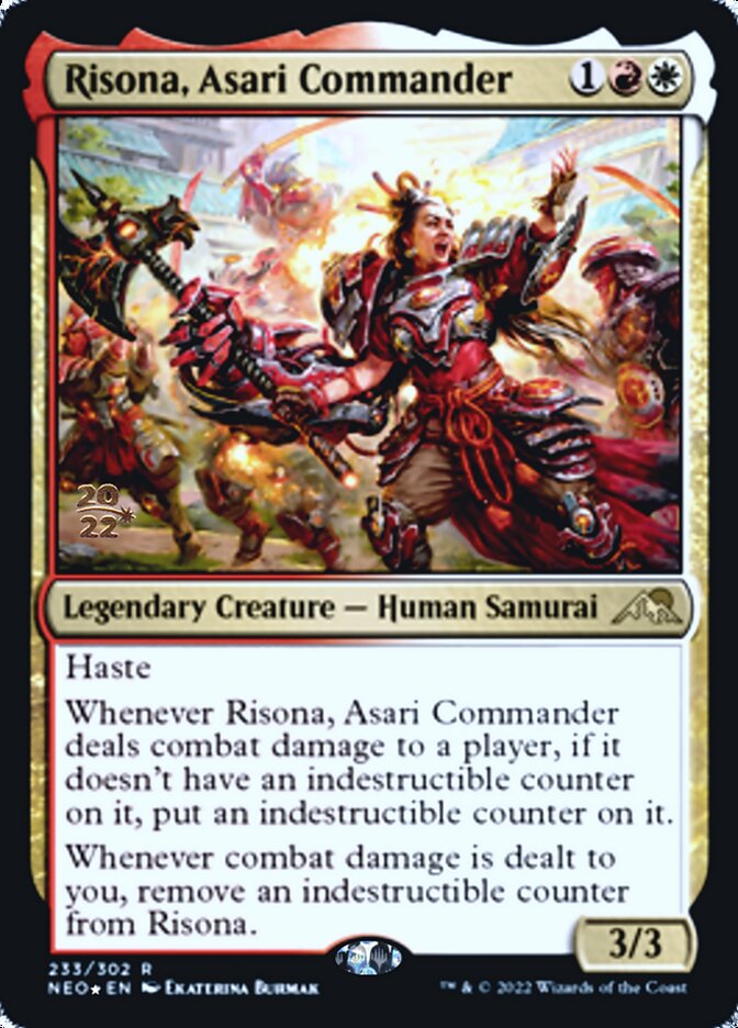Risona, Asari Commander [Kamigawa: Neon Dynasty Prerelease Promos] - Magic: The Gathering - Card Brawlers | Quebec | Canada |