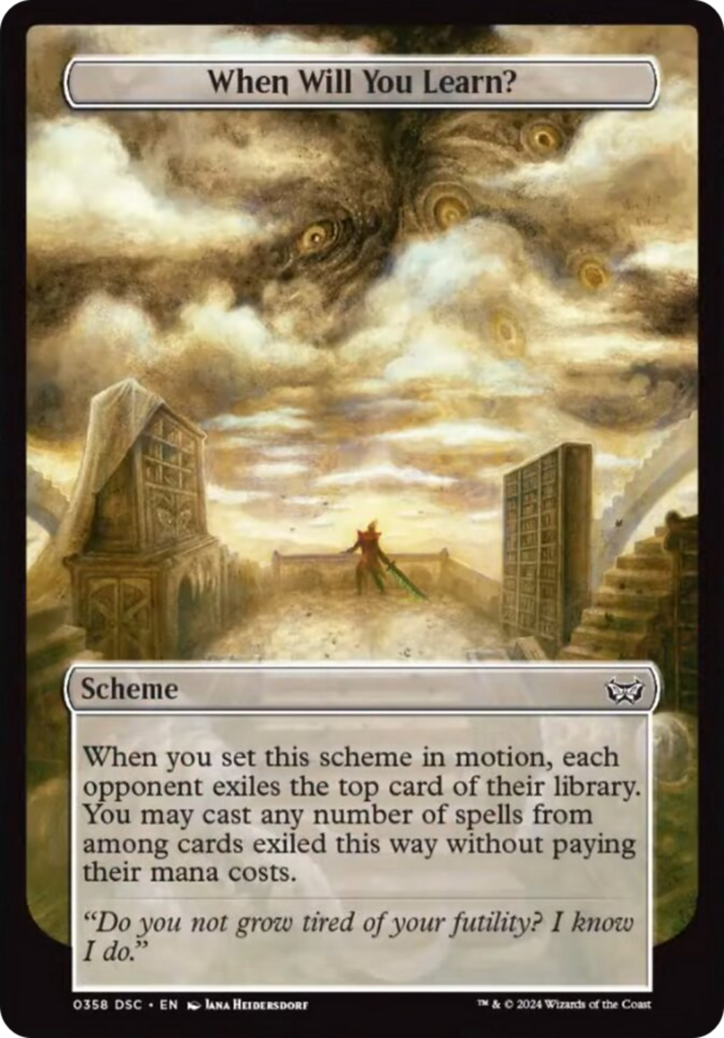 When Will You Learn? (Full Art) [Duskmourn: Archenemy] - Magic: The Gathering - Card Brawlers | Quebec | Canada |