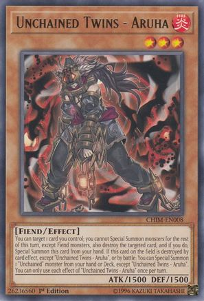 Unchained Twins - Aruha [CHIM-EN008] Rare - Yu-Gi-Oh! - Card Brawlers | Quebec | Canada |
