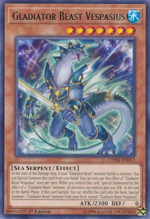 Gladiator Beast Vespasius [CHIM-EN013] Rare - Yu-Gi-Oh! - Card Brawlers | Quebec | Canada |