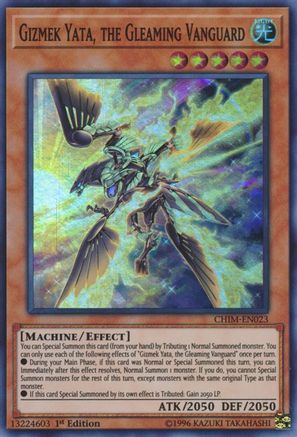 Gizmek Yata, the Gleaming Vanguard [CHIM-EN023] Super Rare - Yu-Gi-Oh! - Card Brawlers | Quebec | Canada |