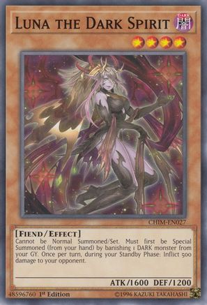 Luna the Dark Spirit [CHIM-EN027] Common - Yu-Gi-Oh! - Card Brawlers | Quebec | Canada |