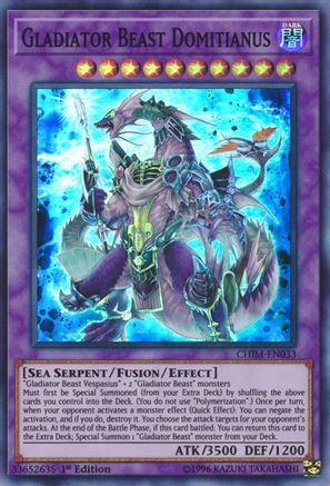 Gladiator Beast Domitianus [CHIM-EN033] Super Rare - Yu-Gi-Oh! - Card Brawlers | Quebec | Canada |