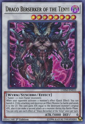 Draco Berserker of the Tenyi [CHIM-EN035] Ultra Rare - Yu-Gi-Oh! - Card Brawlers | Quebec | Canada |