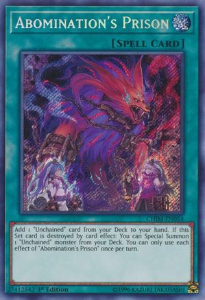 Abomination's Prison [CHIM-EN054] Secret Rare - Yu-Gi-Oh! - Card Brawlers | Quebec | Canada |