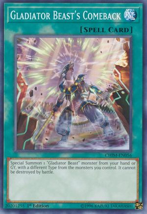 Gladiator Beast's Comeback [CHIM-EN056] Common - Yu-Gi-Oh! - Card Brawlers | Quebec | Canada |