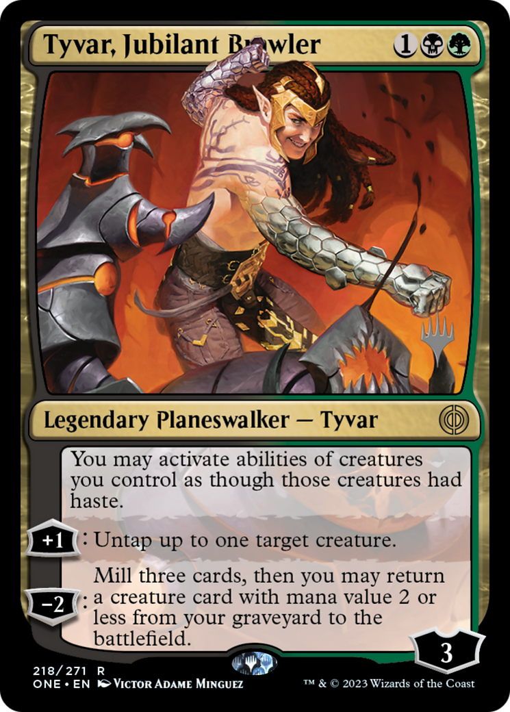 Tyvar, Jubilant Brawler (Promo Pack) [Phyrexia: All Will Be One Promos] - Magic: The Gathering - Card Brawlers | Quebec | Canada |