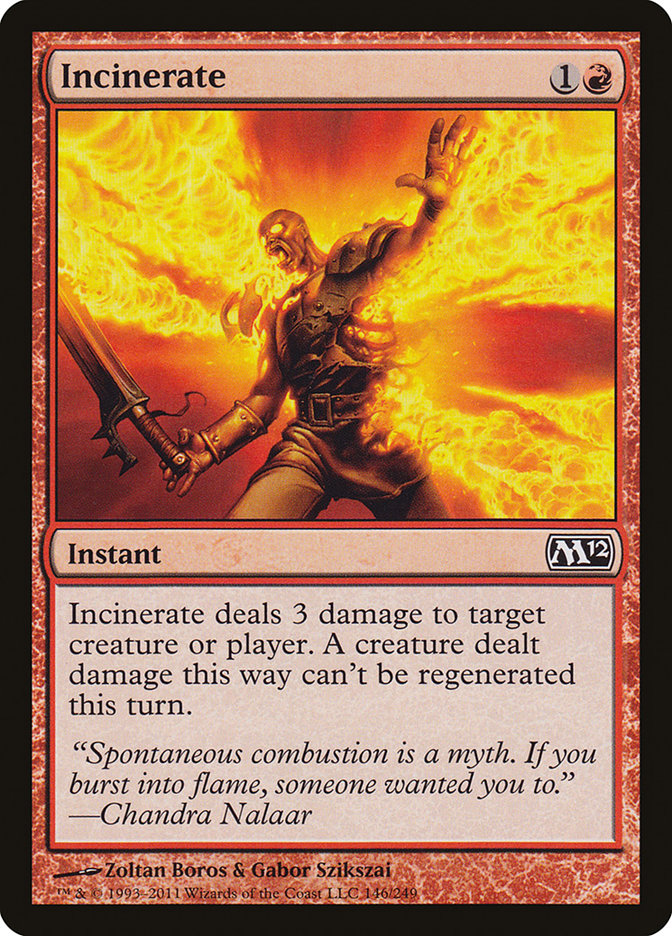 Incinerate [Magic 2012] - Magic: The Gathering - Card Brawlers | Quebec | Canada |