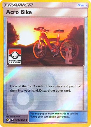 Acro Bike (123a/168) (League Promo) [Sun & Moon: Celestial Storm] - Pokémon - Card Brawlers | Quebec | Canada |