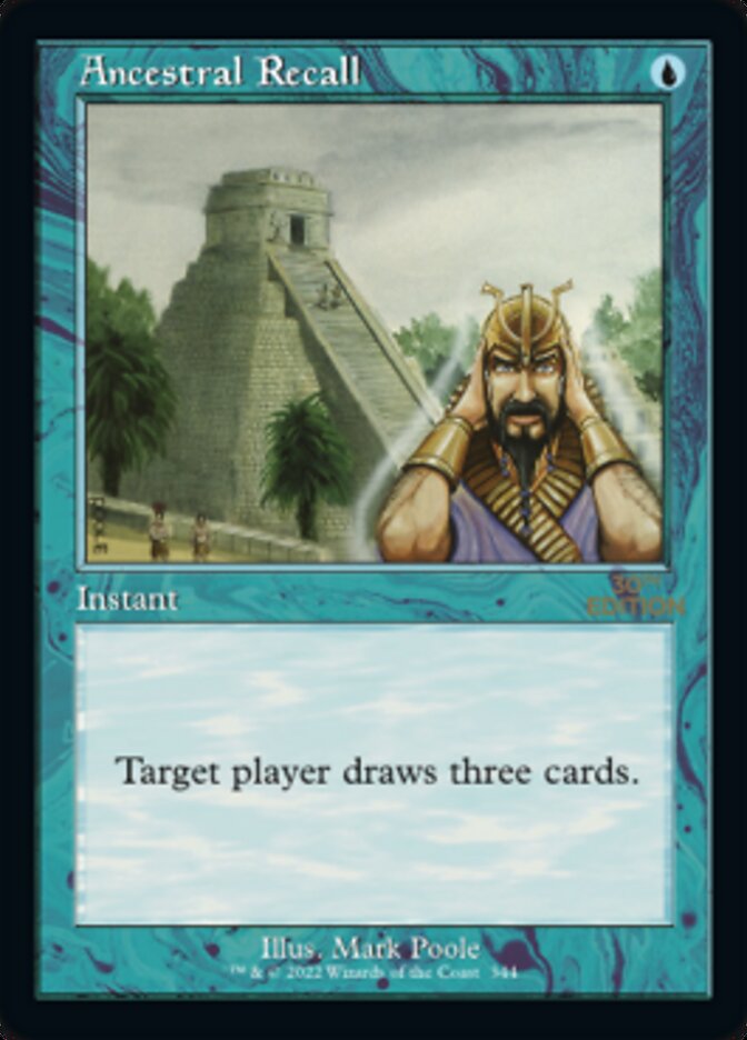 Ancestral Recall (Retro) [30th Anniversary Edition] - Magic: The Gathering - Card Brawlers | Quebec | Canada |