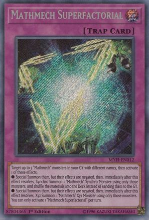 Mathmech Superfactorial [MYFI-EN012] Secret Rare - Yu-Gi-Oh! - Card Brawlers | Quebec | Canada |