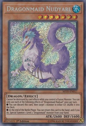 Dragonmaid Nudyarl [MYFI-EN017] Secret Rare - Yu-Gi-Oh! - Card Brawlers | Quebec | Canada |