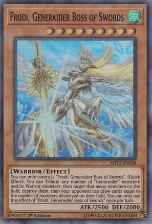 Frodi, Generaider Boss of Swords [MYFI-EN028] Super Rare - Yu-Gi-Oh! - Card Brawlers | Quebec | Canada |