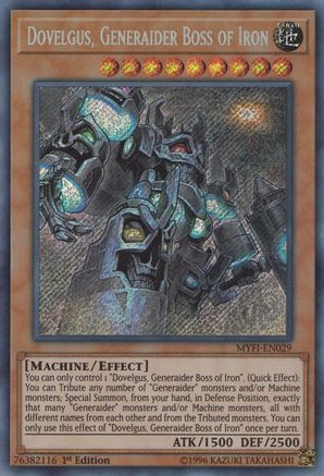Dovelgus, Generaider Boss of Iron [MYFI-EN029] Secret Rare - Yu-Gi-Oh! - Card Brawlers | Quebec | Canada |