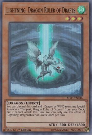 Lightning, Dragon Ruler of Drafts [MYFI-EN046] Super Rare - Yu-Gi-Oh! - Card Brawlers | Quebec | Canada |