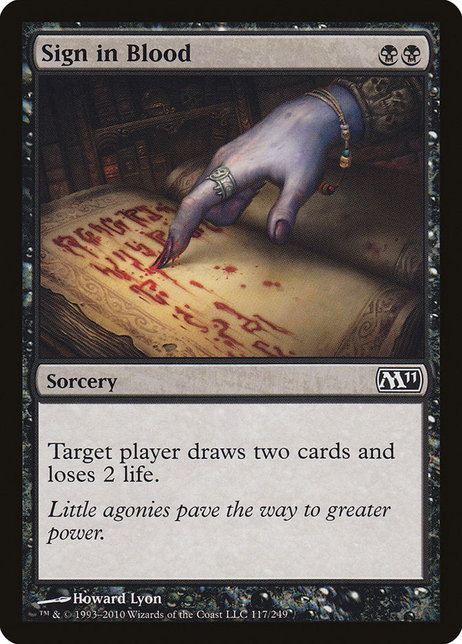 Sign in Blood [Magic 2011] - Magic: The Gathering - Card Brawlers | Quebec | Canada |