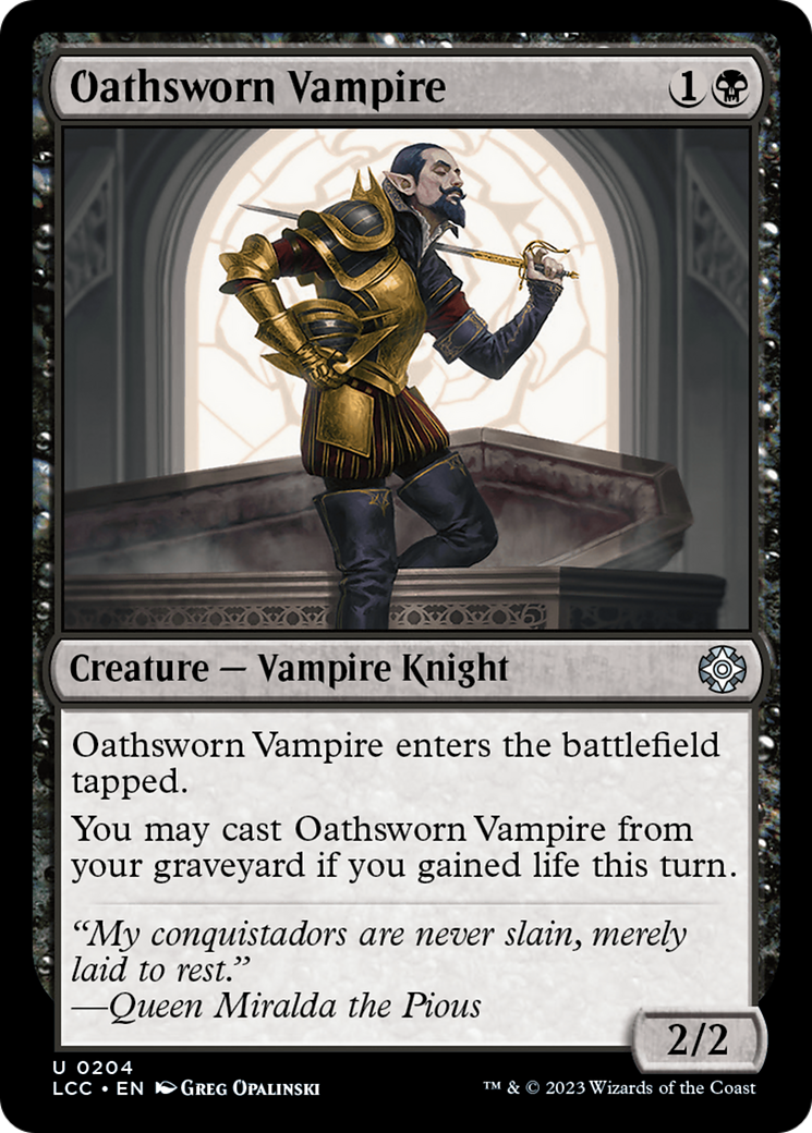 Oathsworn Vampire [The Lost Caverns of Ixalan Commander] - Magic: The Gathering - Card Brawlers | Quebec | Canada |