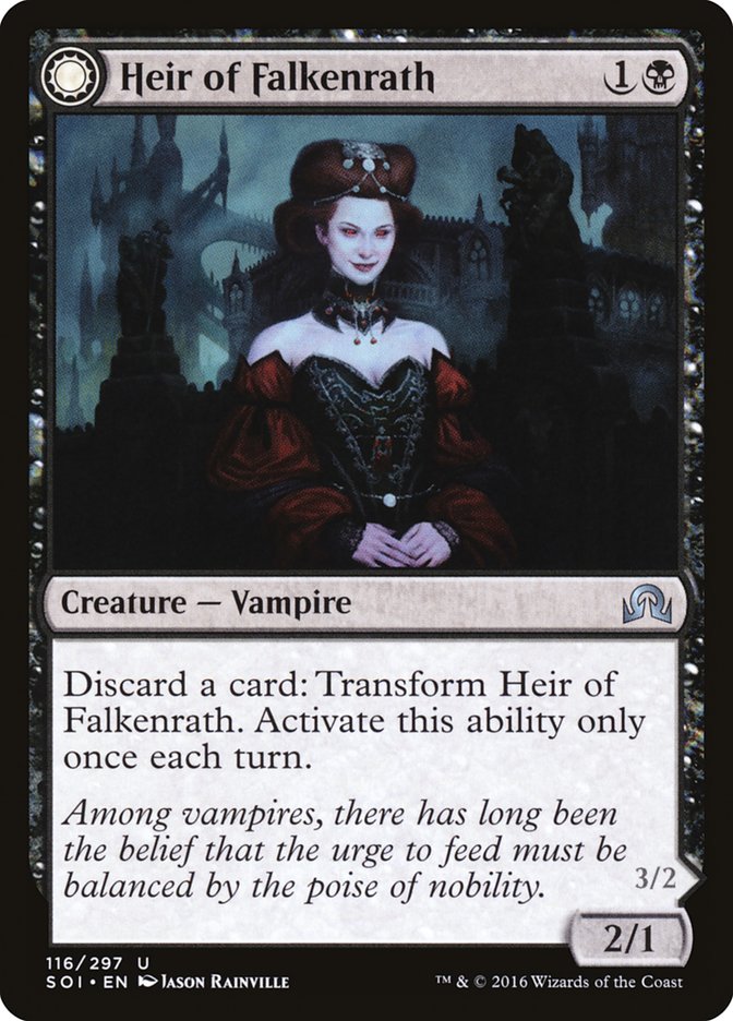 Heir of Falkenrath // Heir to the Night [Shadows over Innistrad] - Magic: The Gathering - Card Brawlers | Quebec | Canada |