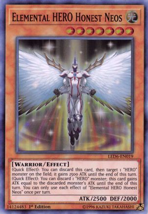 Elemental Hero Honest Neos [LED6-EN019] Super Rare - Yu-Gi-Oh! - Card Brawlers | Quebec | Canada |