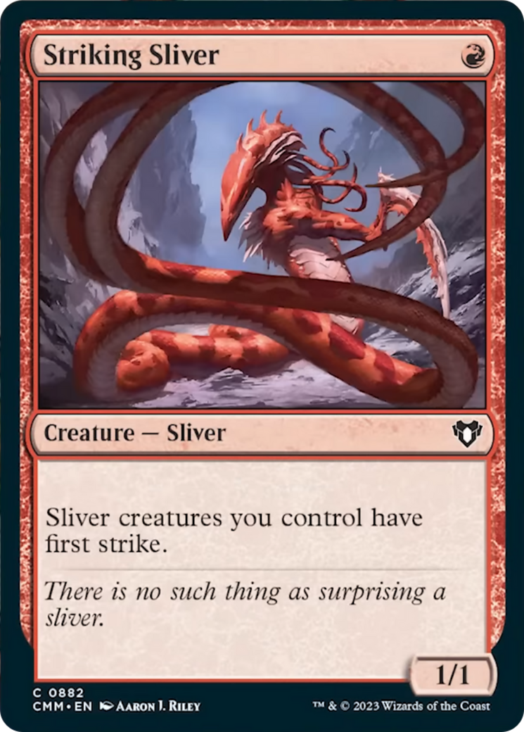 Striking Sliver [Commander Masters] - Magic: The Gathering - Card Brawlers | Quebec | Canada |