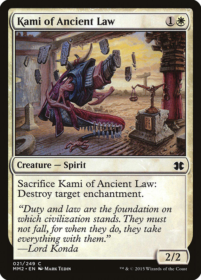 Kami of Ancient Law [Modern Masters 2015] - Magic: The Gathering - Card Brawlers | Quebec | Canada |