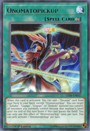 Onomatopickup [LED6-EN037] Rare - Yu-Gi-Oh! - Card Brawlers | Quebec | Canada |