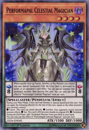 Performapal Celestial Magician [LED6-EN045] Super Rare - Yu-Gi-Oh! - Card Brawlers | Quebec | Canada |