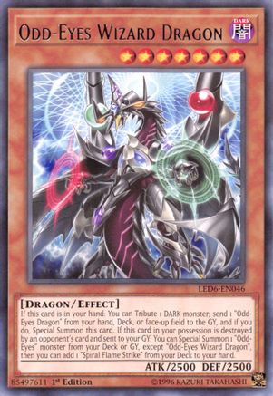 Odd-Eyes Wizard Dragon [LED6-EN046] Rare