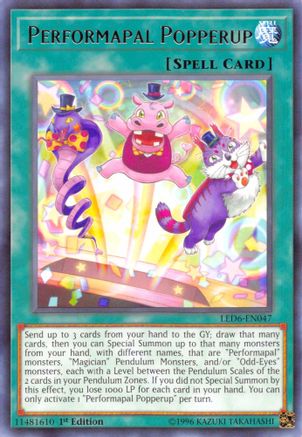 Performapal Popperup [LED6-EN047] Rare - Yu-Gi-Oh! - Card Brawlers | Quebec | Canada |