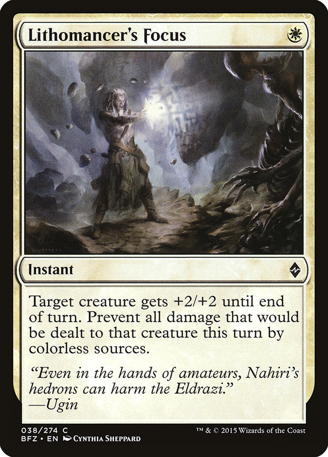 Lithomancer's Focus [Battle for Zendikar] - Magic: The Gathering - Card Brawlers | Quebec | Canada |