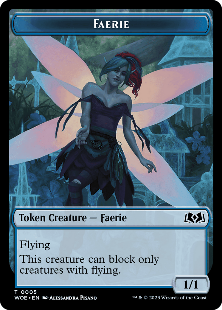 Faerie // Food (0011) Double-Sided Token [Wilds of Eldraine Tokens] - Magic: The Gathering - Card Brawlers | Quebec | Canada |
