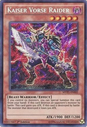 Kaiser Vorse Raider [MVP1-ENS02] Secret Rare - Yu-Gi-Oh! - Card Brawlers | Quebec | Canada |