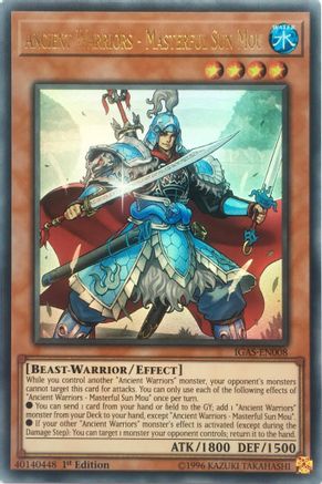 Ancient Warriors - Masterful Sun Mou [IGAS-EN008] Ultra Rare - Yu-Gi-Oh! - Card Brawlers | Quebec | Canada |