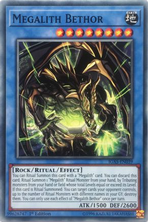 Megalith Bethor [IGAS-EN039] Common - Yu-Gi-Oh! - Card Brawlers | Quebec | Canada |