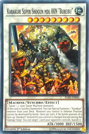 Karakuri Super Shogun mdl 00N "Bureibu" [IGAS-EN043] Super Rare - Yu-Gi-Oh! - Card Brawlers | Quebec | Canada |