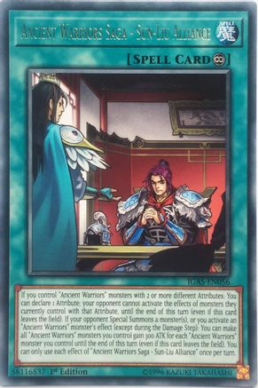 Ancient Warriors Saga - Sun-Liu Alliance [IGAS-EN056] Rare - Yu-Gi-Oh! - Card Brawlers | Quebec | Canada |