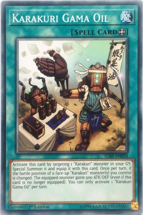 Karakuri Gama Oil [IGAS-EN058] Common - Yu-Gi-Oh! - Card Brawlers | Quebec | Canada |