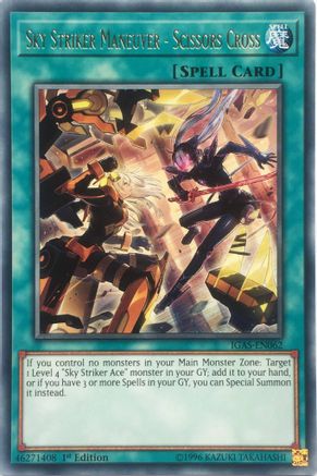 Sky Striker Maneuver - Scissors Cross [IGAS-EN062] Rare - Yu-Gi-Oh! - Card Brawlers | Quebec | Canada |