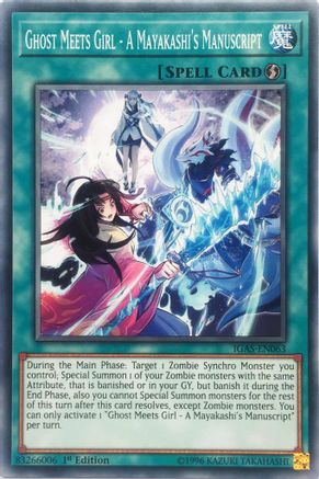 Ghost Meets Girl - A Mayakashi's Manuscript [IGAS-EN063] Common - Yu-Gi-Oh! - Card Brawlers | Quebec | Canada |
